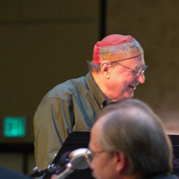 William Mathieu conducting a jazz concert, Los Angeles, California - 2014